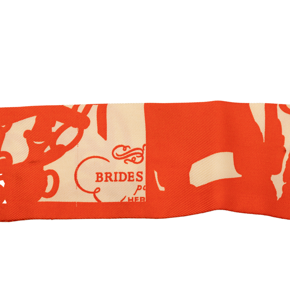 Pre-Loved Hermes Brides De Gala Shadow Silk Twilly Scarf - Picture 3 of 5